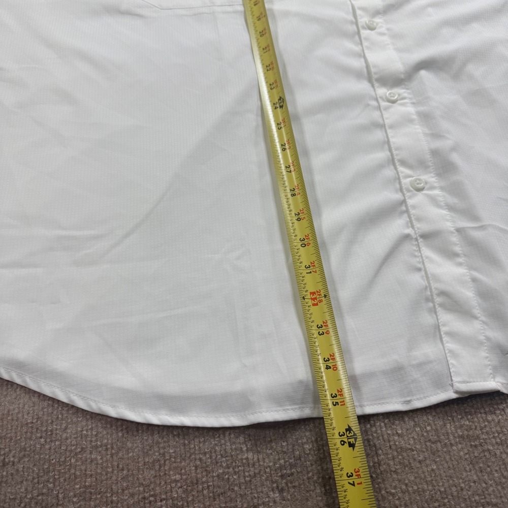 Columbia Mens PFG Tamiami White Long Sleeve Fishing Shirt 5X FS7253 Omni-Shade - Picture 5 of 12